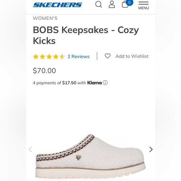 Bobs Skechers Cream Slip-On Women's Shoes - Picture 5 of 5
